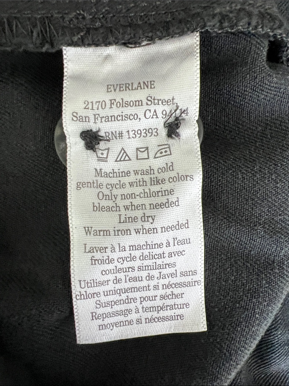 New Everlane THE TROUSER IN BUTTERSOFT Black Size 14 - Picture 7 of 12